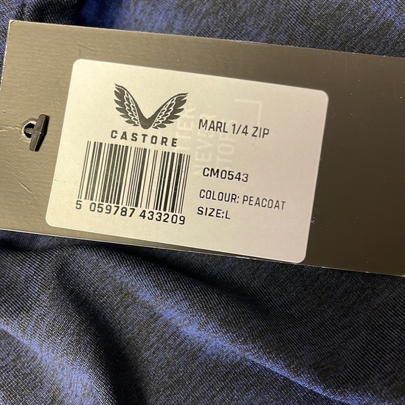 Castore PRO TEK MARL 1/4 ZIP MEN SHIRT SIZE L - Picture 9 of 11